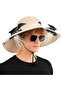 Hunting hat with solar fan UV wide brim unisex breathable.