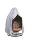 Patio chair cover with zipper, large rattan 200*230CM, waterproof, sturdy and durable outdoor windproof hanging silver.