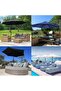 Replacement sunshade cover - Waterproof and UV resistant 3 meters - 4