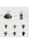 Men's camouflage wide-brim sun hat mesh beach/hunting style13. - 4