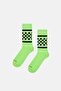 - Green Square Patterned Socks