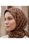 Infinite Knitted Pattern 90X90Cm Matte Cotton Scarf - 2