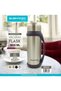 1800ml Stainless Steel Vacuum Flask, Insulated & Leakproof Large Travel Bottle for Hot & Cold Drinks, Reusable Thermal Flask for Travel, Picnic, Outdoor & Daily Use,Black&Silver BM1113 - 2