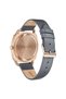 Women's Watch With Rose Gold Stainless Steel Case And Gray Leather Band - 4