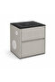 Smart Nightstand with Multi-functional Lighting and Sound (Gray) - 2