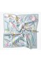 Twill Silk Scarf Abstract Blue - 5