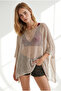 Women's Stone Transparent Poncho Blouse Blz-19003443 - 2