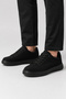 Nexus Men's Comfortable Linen Sneakers - Black