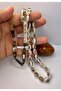 8/12 mm Gold Leaf Design Tasseled Airplane Glass Prayer Beads