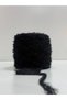 Rabbit Hair Fur Yarn Hand Knitting Yarn 200Gr - Black