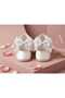 Baby Girl's Large Bow Detail Non-Slip Soft Sole Booties Shoes