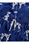 Blue Graphic Print Shirt and Shorts Pajama Set - 4