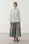 Basic Cotton T-Shirt with Piping White
