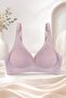 Women's Laser Cut Mesh Textured Seamless Unpadded Bra. - 2