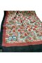 Floral Pattern Glamour Shawl Claret Red 54268 - 2