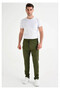 بنطلون رياضي رجالي ضيق الساق باللون الكاكي AS104 - 6