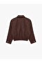 Cotton Long Sleeve Stand Collar Pocket Zipper Oversize Bomber Jacket - 2