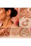 Flora Pink Floral Stone Hoop Earrings - 2