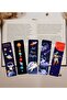 5-Piece Space-Themed Bookmark Set-No-5, 4X14Cm, Water and Moisture Resistant Lamination-Coating