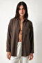 Oversize Basic Müslin Gömlek LMX0002 - 2