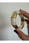Awesome Bone Bracelet in Cream and Gold Colors, Elastic, Suitable for Any Wrist. - 3