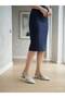Stone Striped Short Heeled Open Back Casual Women's Classic Stylish Shoes 3 cm - 2