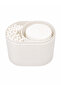 Cotton Pad and Ear Swab Organizer with Lid |   Multi-Compartment Bathroom Organizer | - 3