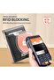 محفظة رجالية نحيفة مزودة بتقنية حجب RFID، محفظة ثنائية الطي للرجال، تصميم بسيط من الجلد الطبيعي وألياف الكربون - 5