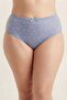 Women's 5-Pack Cotton High-Waisted Plus Size Panties - Lace Front Gathering Underwear Set - Sleep Band Gift - 6