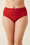 5-Pack Women's Cotton Plus Size High Waist Panties - Polka Dot Patterned Lace - with Sleep Band Gift - 4