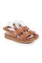 Women's Sandals Daily Genuine Leather Double Strap Anatomical Flat Sole Buckle 26Y-5170 - 3