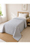 Single Pique 160X230 cm Floral Patterned Lightweight Summer Bedspread - 2
