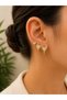 Xuping Gold Color Zircon Stone Heart Earrings Set of 3 – Different Size Heart Earrings - 2