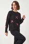Women's Bow Detailed Knitwear Black Sweater - 6