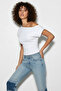 Women's Asymmetrical Waist-Fitted Viscose White Blouse - 6