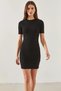 Women's Knitwear Black Dress with Back Detail - 3