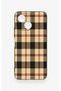 Tecno Spark 40C Compatible Cream Plaid Pattern Silicone Case - 2