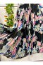 Patterned Chiffon A-Line Skirt Lined - 2