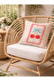 Pink Cherry Bow Framed Decorative Cushion Cover Retro Kitchen Decor 43X43 cm - 2