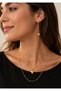 Women's Heart Necklace and Earring Set Gold Color Multiple Chain Minimal Elegant Jewelry Gift