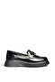 Z555129108 Black Genuine Leather Patent Leather Loafers - 5