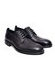 Black Color Lace-Up Genuine Leather Men's Shoes