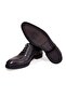 Gray Color Lace-Up Genuine Leather Men's Shoes - 2