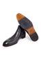 Black Color Laceless Genuine Leather Men's Boots - 3