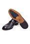 Black Color Laceless Genuine Leather Men's Shoes - 3