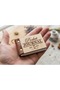 🌿   Wooden Cover Mini Pocket Notebook Pocket Journal Leather Detailed Laser Engraved Gift - 2