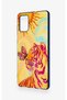Samsung-A71 Compatible Tiger of the Sun Patterned Silicone Case - 3