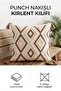 Ethnic Patterned Geometric Embroidered Decorative Throw Pillow Cover (Without Inner Filling) - 8