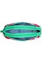 Neon Coral Water Green Alpaca Patterned Three Compartment Pencil Bag 22308 - 4