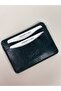 Khaki Leather Card Holder Green